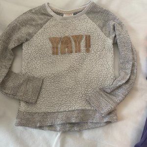 Fuzzy Sweatshirt Little Girl YAY!